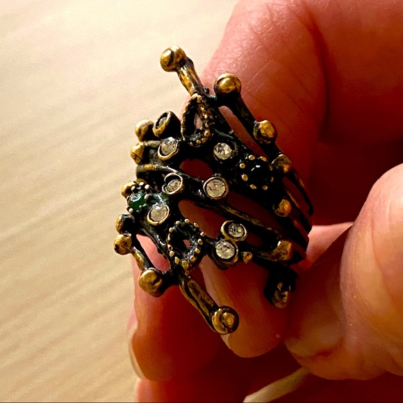 Lovely Turkish contemporary wide copper ring - Picture 4 of 4